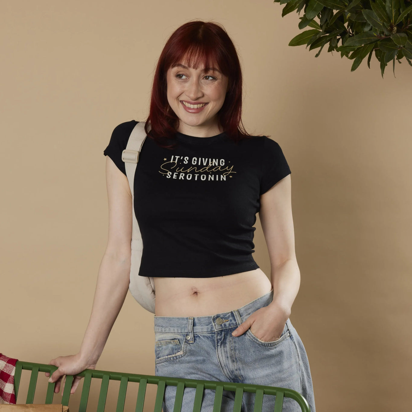 Sunday Serotonin Cropped Baby Tee