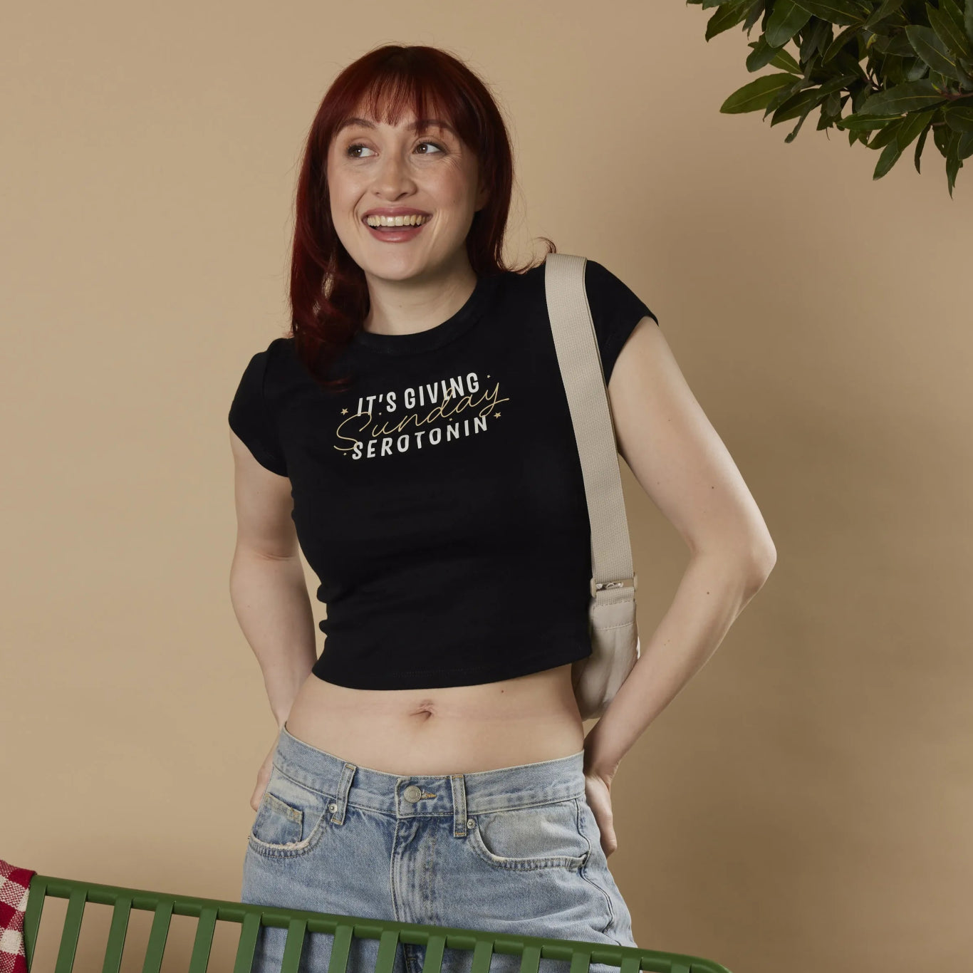 Sunday Serotonin Cropped Baby Tee