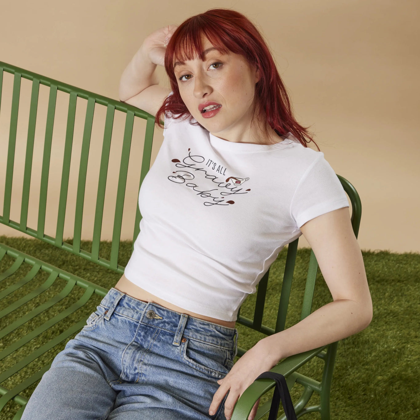 It's All Gravy Baby Cropped Baby Tee