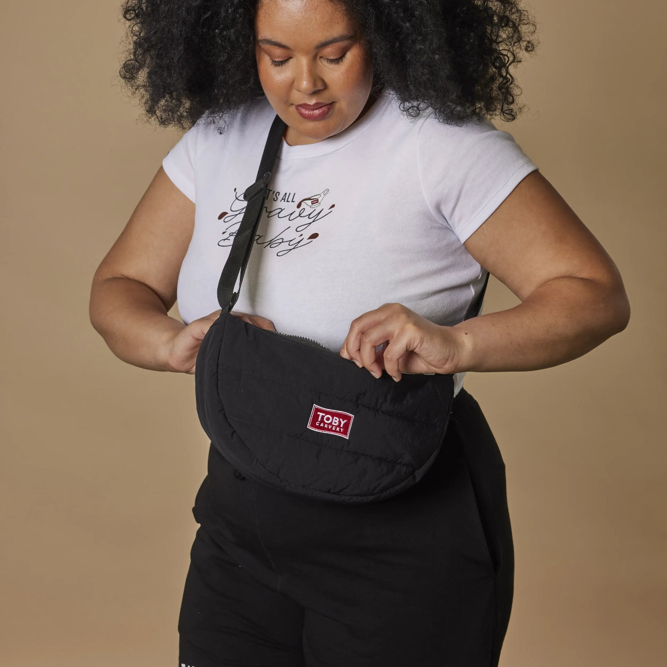 Toby Logo Crossbody Bag